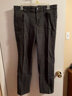 Gloria Vanderbilt Charcoal Gray Cargo Pants